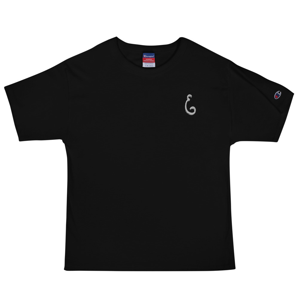 Champion embroidered t shirt cheap